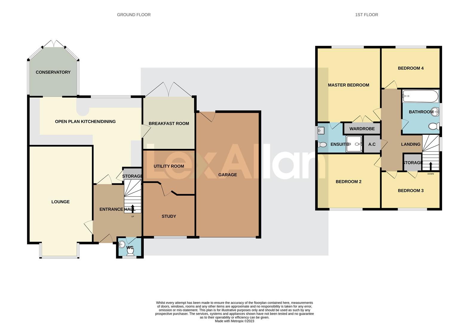 4 bed detached house for sale in Bowling Green Road, Stourbridge - Property floorplan