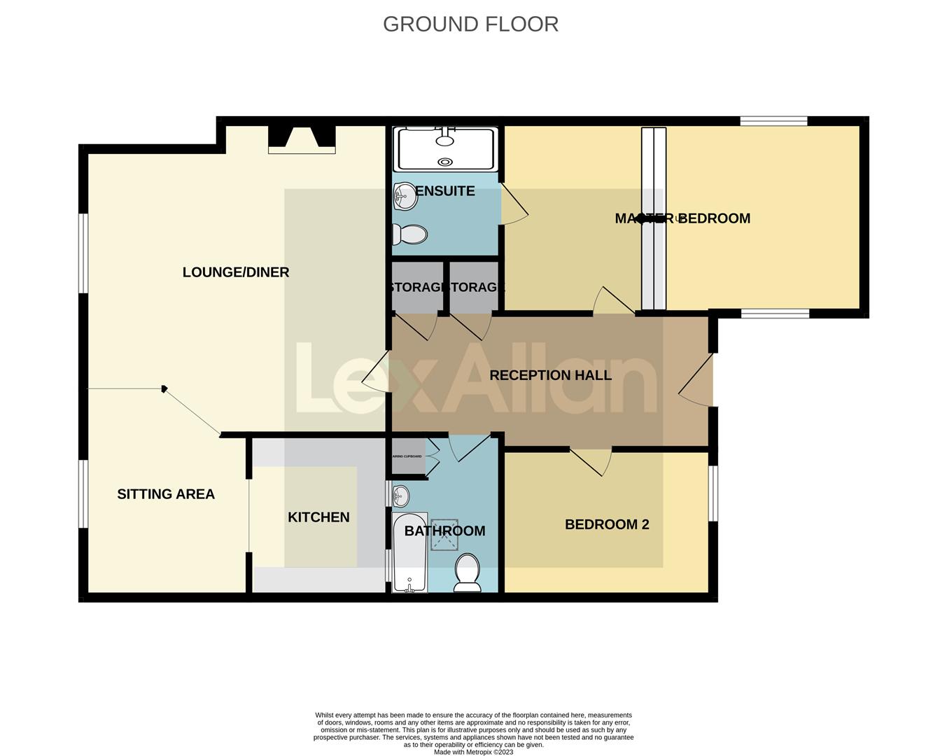 2 bed apartment for sale in Wolverley Village, Kidderminster - Property floorplan