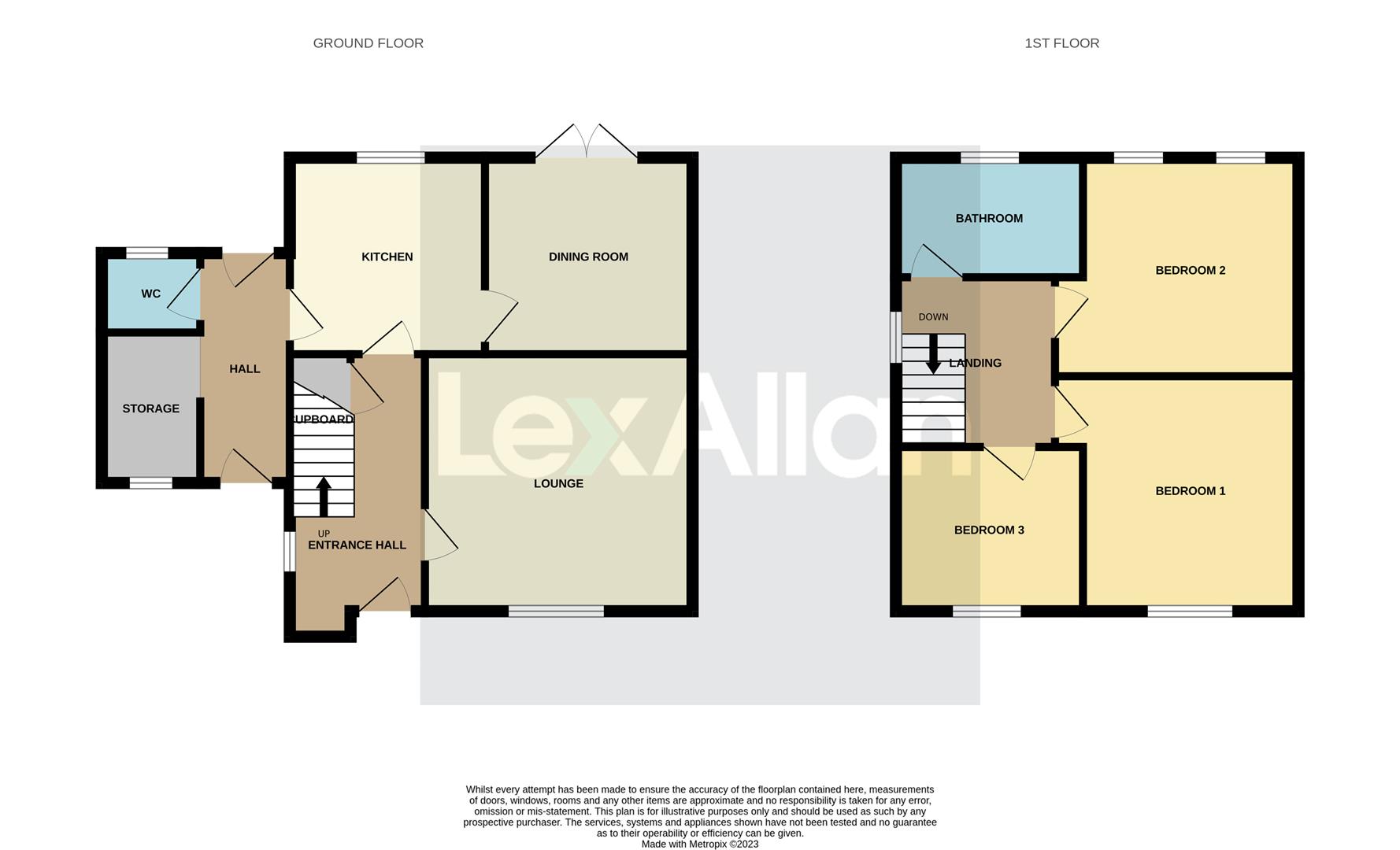 3 bed semi-detached house for sale in Stickley Lane, Dudley - Property floorplan