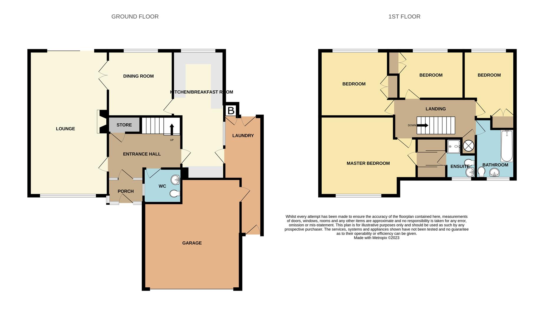 4 bed detached house for sale - Property floorplan