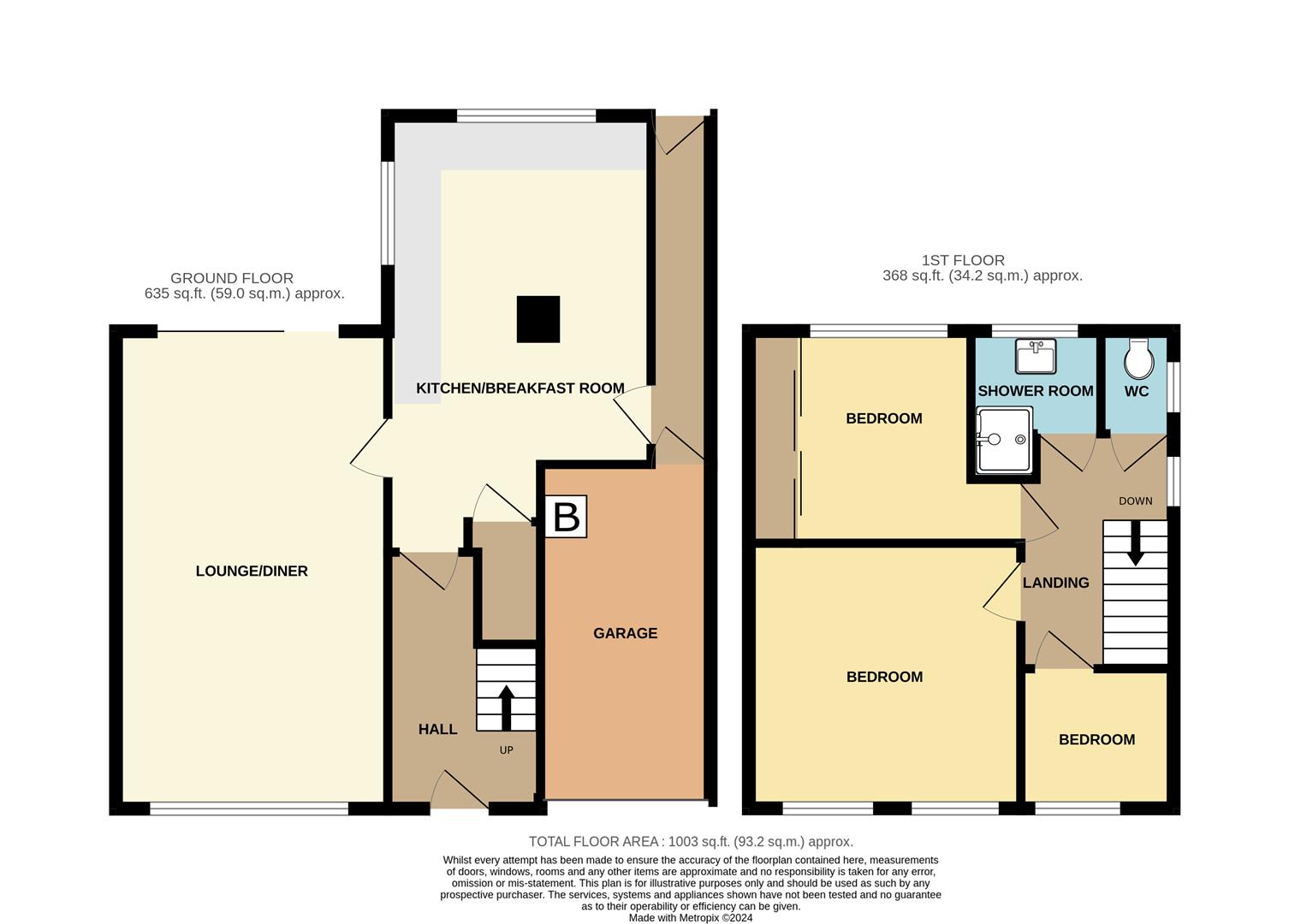 3 bed semi-detached house for sale in Valley Road, Halesowen - Property floorplan