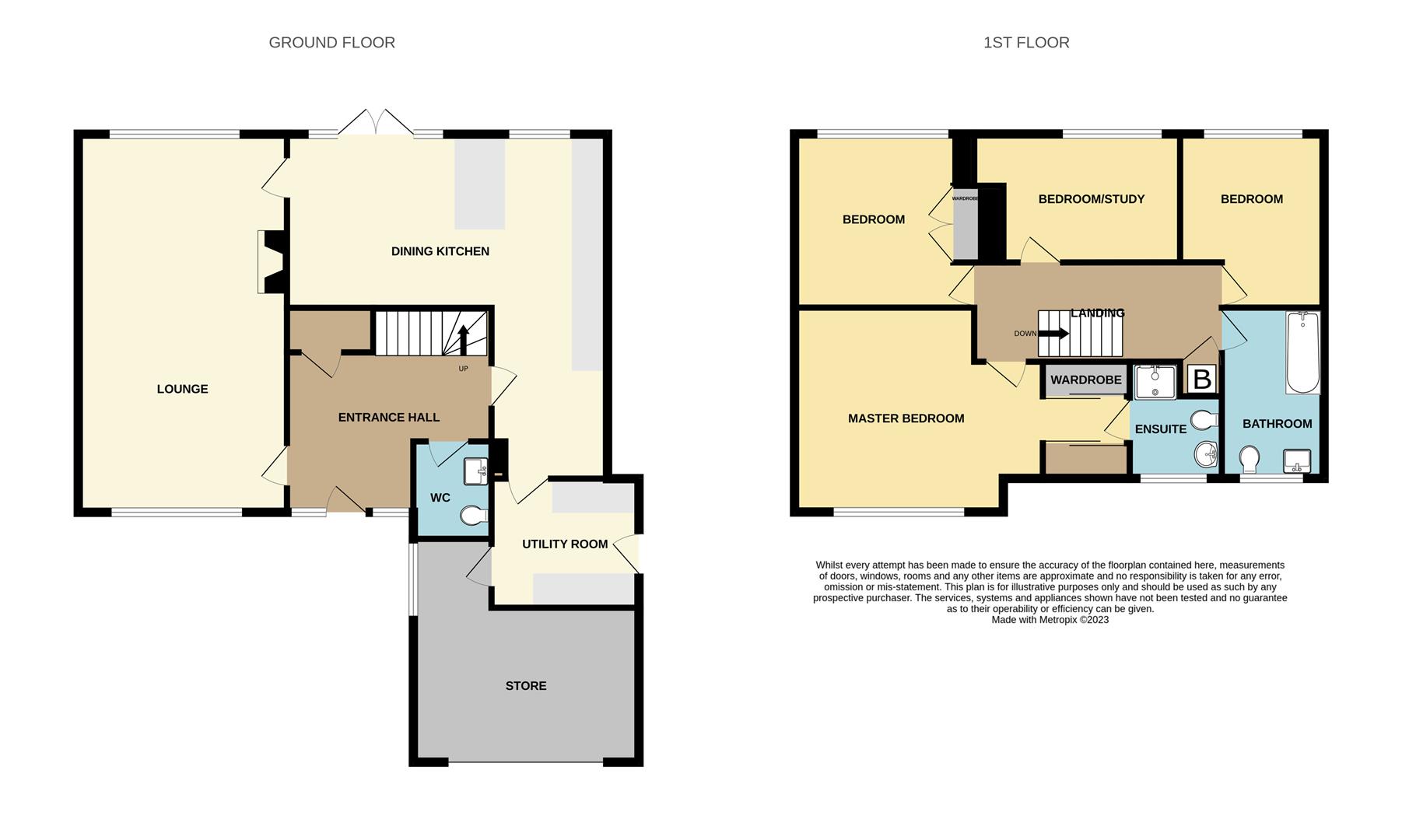 4 bed detached house for sale in Wannerton Road, Kidderminster - Property floorplan