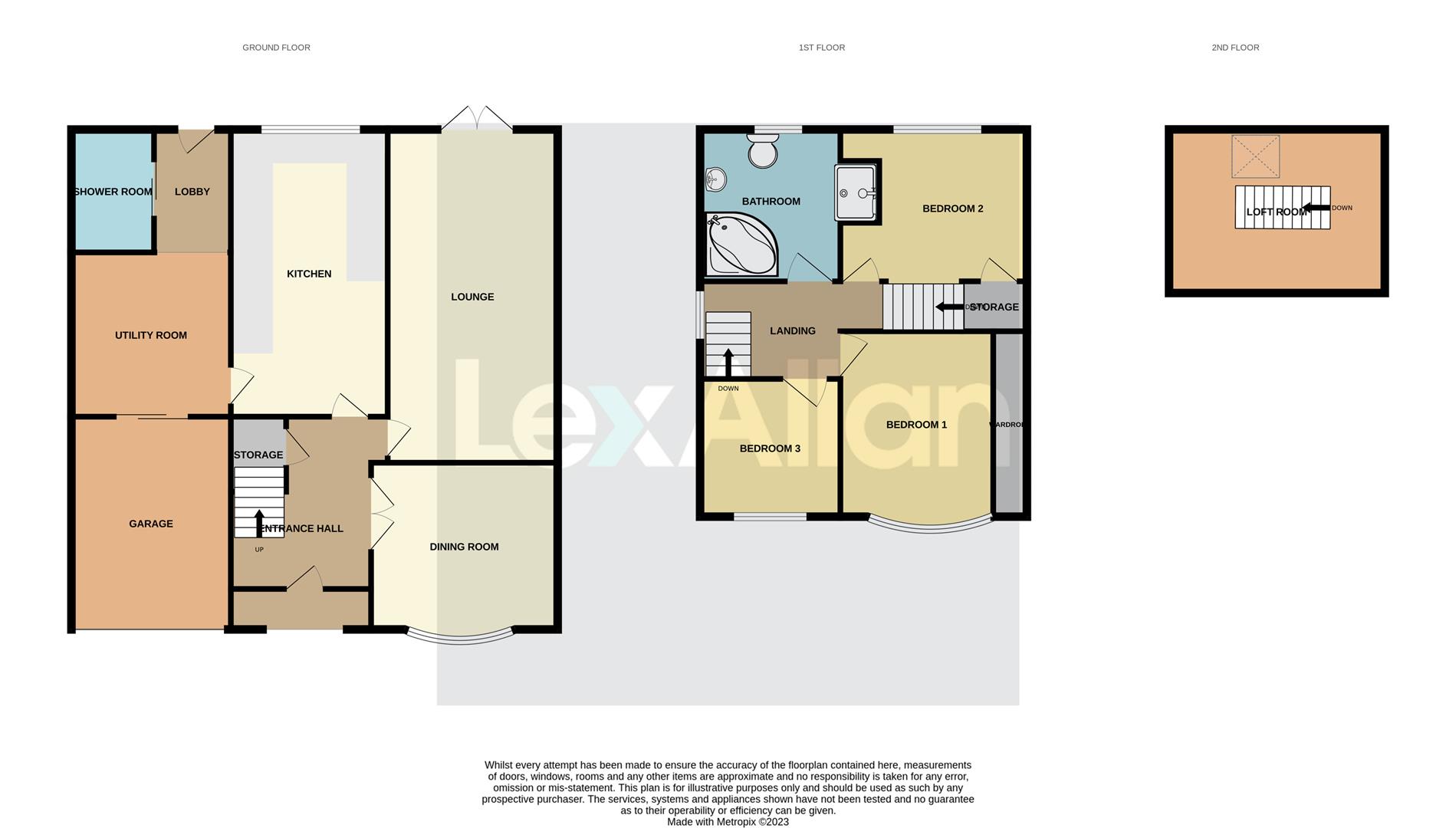 3 bed semi-detached house for sale in Whittington Road, Stourbridge - Property floorplan