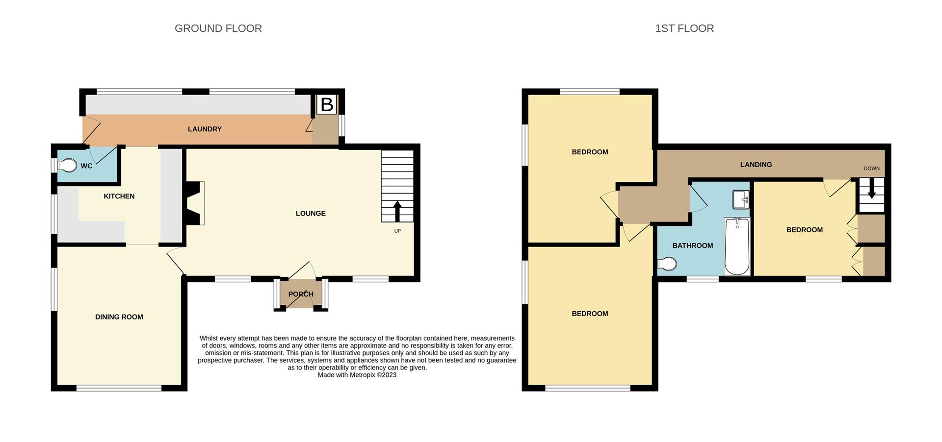 3 bed detached house for sale in Dark Lane, Halesowen - Property floorplan