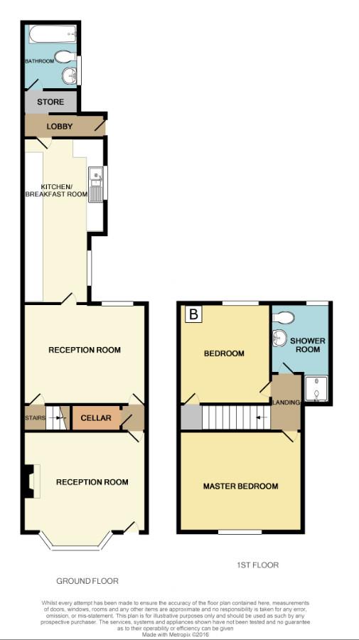 2 bed end of terrace house for sale in Cobham Road, Halesowen - Property floorplan