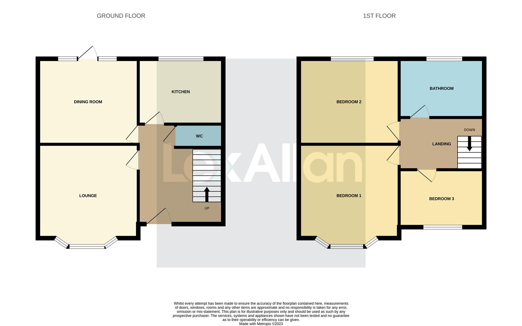 3 bed detached house for sale in Hanbury Hill, Stourbridge - Property floorplan
