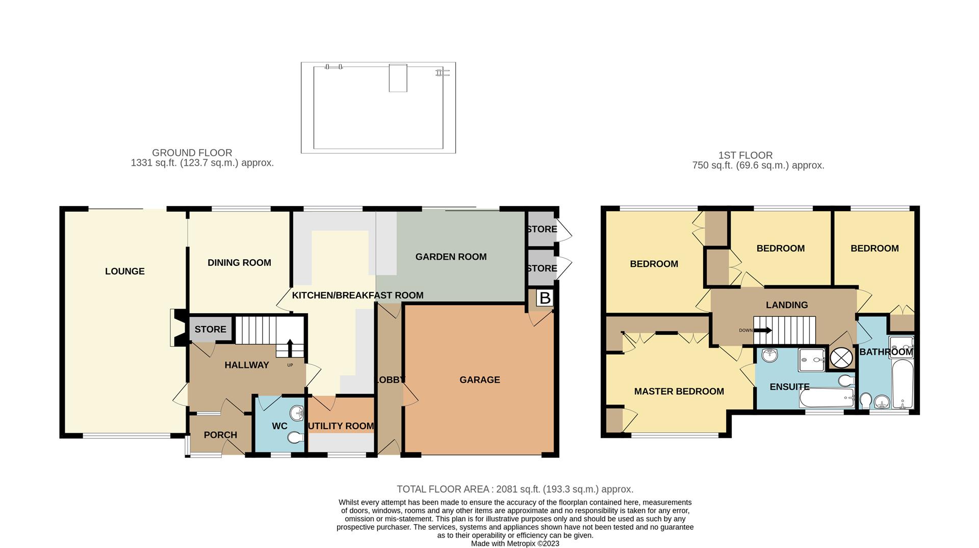 4 bed detached house for sale in Orchard Close, Stourbridge - Property floorplan