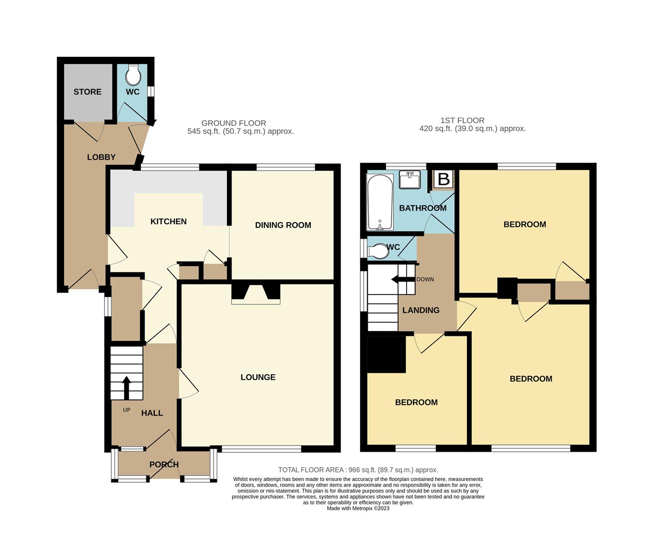 3 bed end of terrace house for sale in Eagle Close, Rowley Regis - Property floorplan