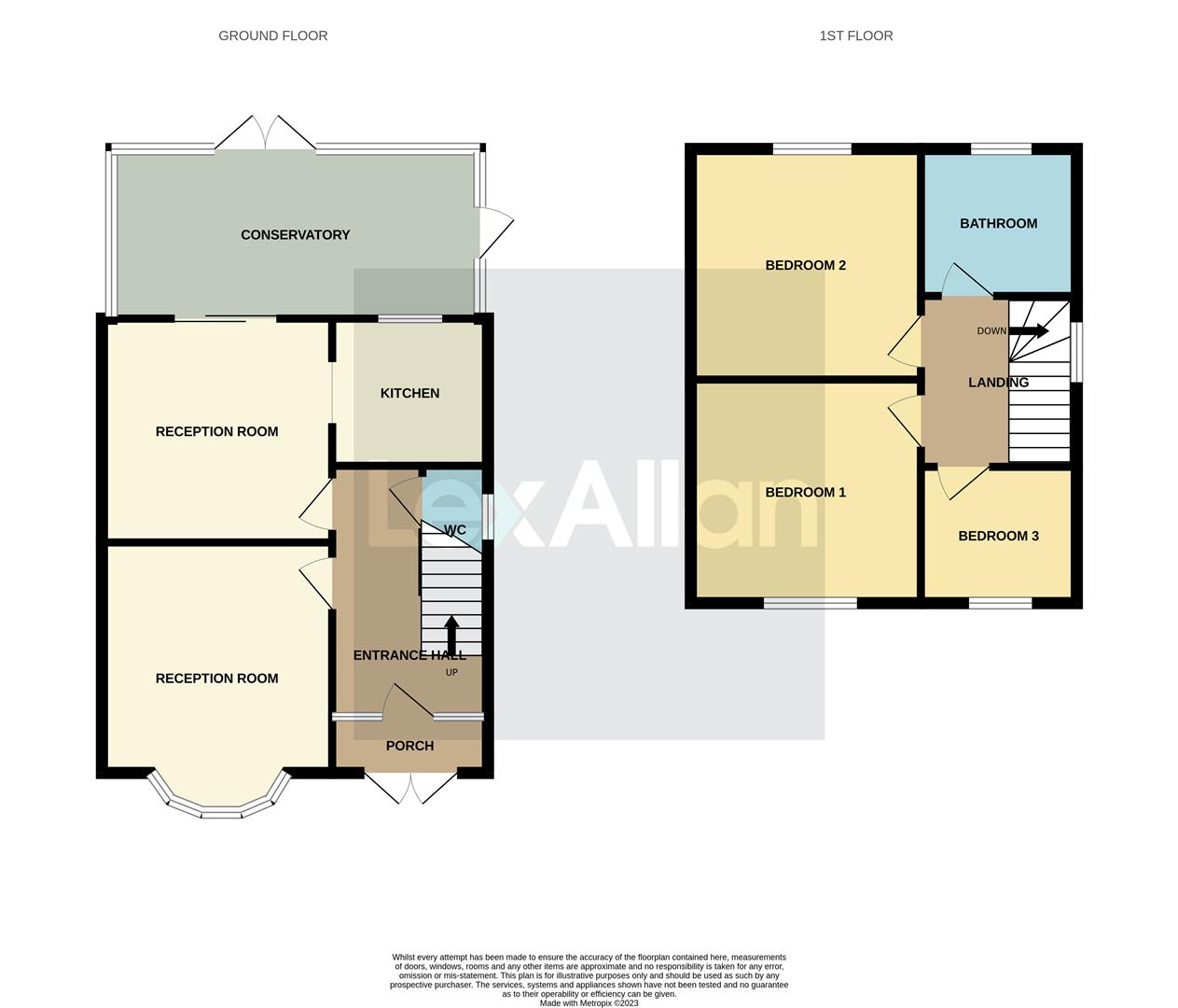 3 bed semi-detached house for sale in Junction Road, Stourbridge - Property floorplan