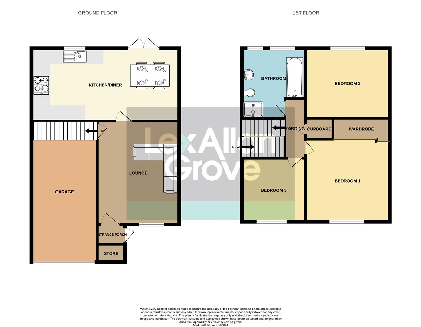 3 bed end of terrace house for sale in Purbeck Close, Halesowen - Property floorplan
