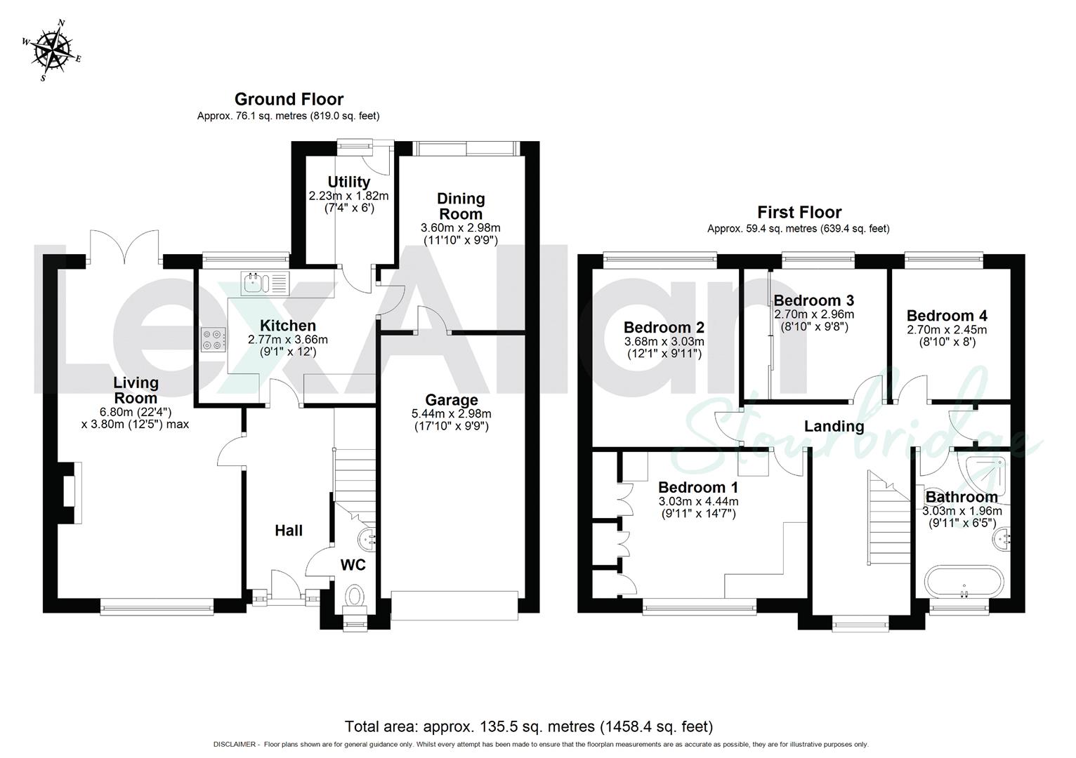 4 bed detached house for sale in Cranbourne Road, Stourbridge - Property floorplan