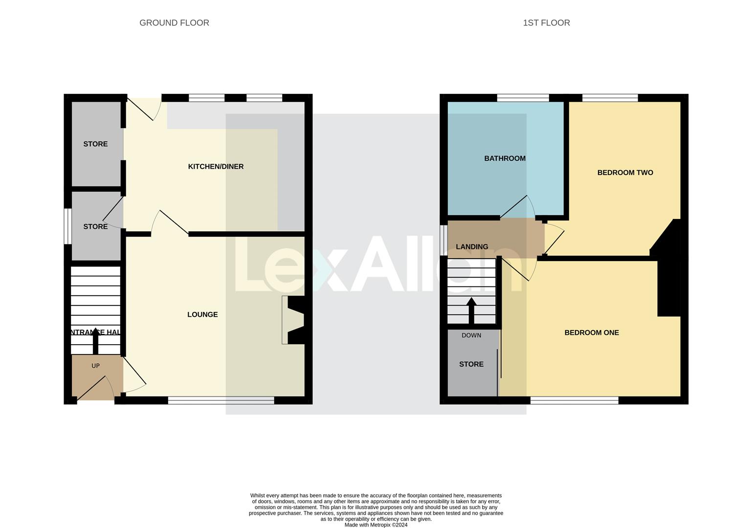 2 bed semi-detached house for sale in Bath Road, Brierley Hill - Property floorplan