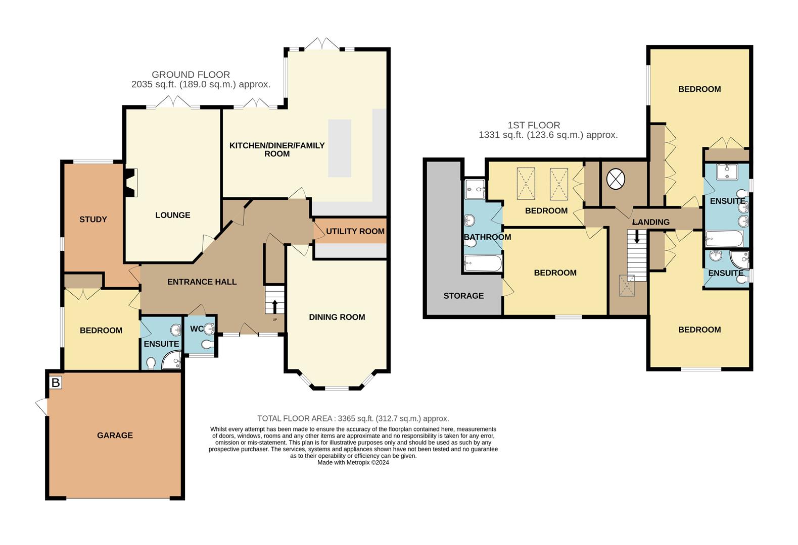 5 bed detached house for sale in Quarry Park Road, Stourbridge - Property floorplan