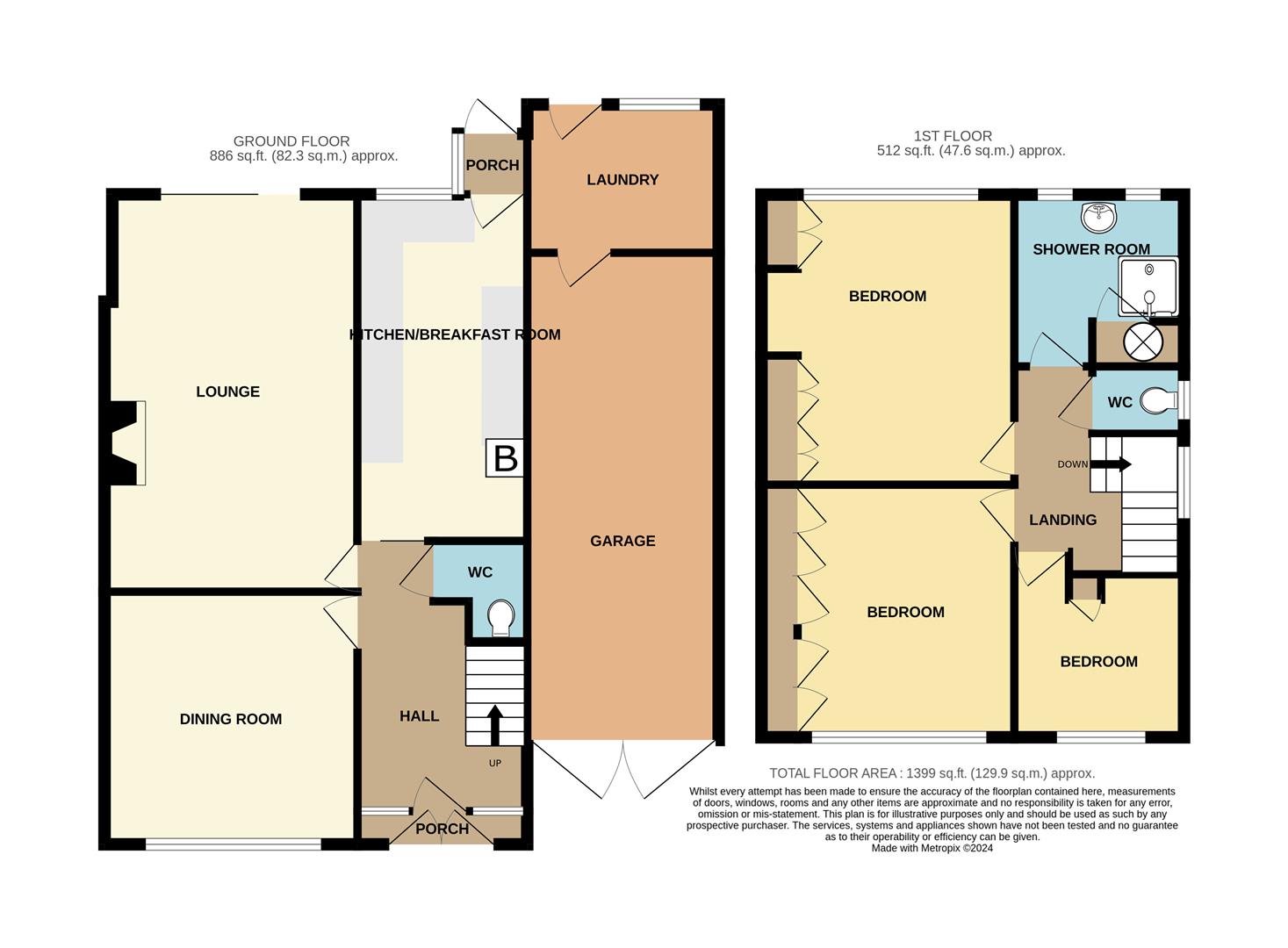 3 bed semi-detached house for sale in Hazeldene Road, Halesowen - Property floorplan