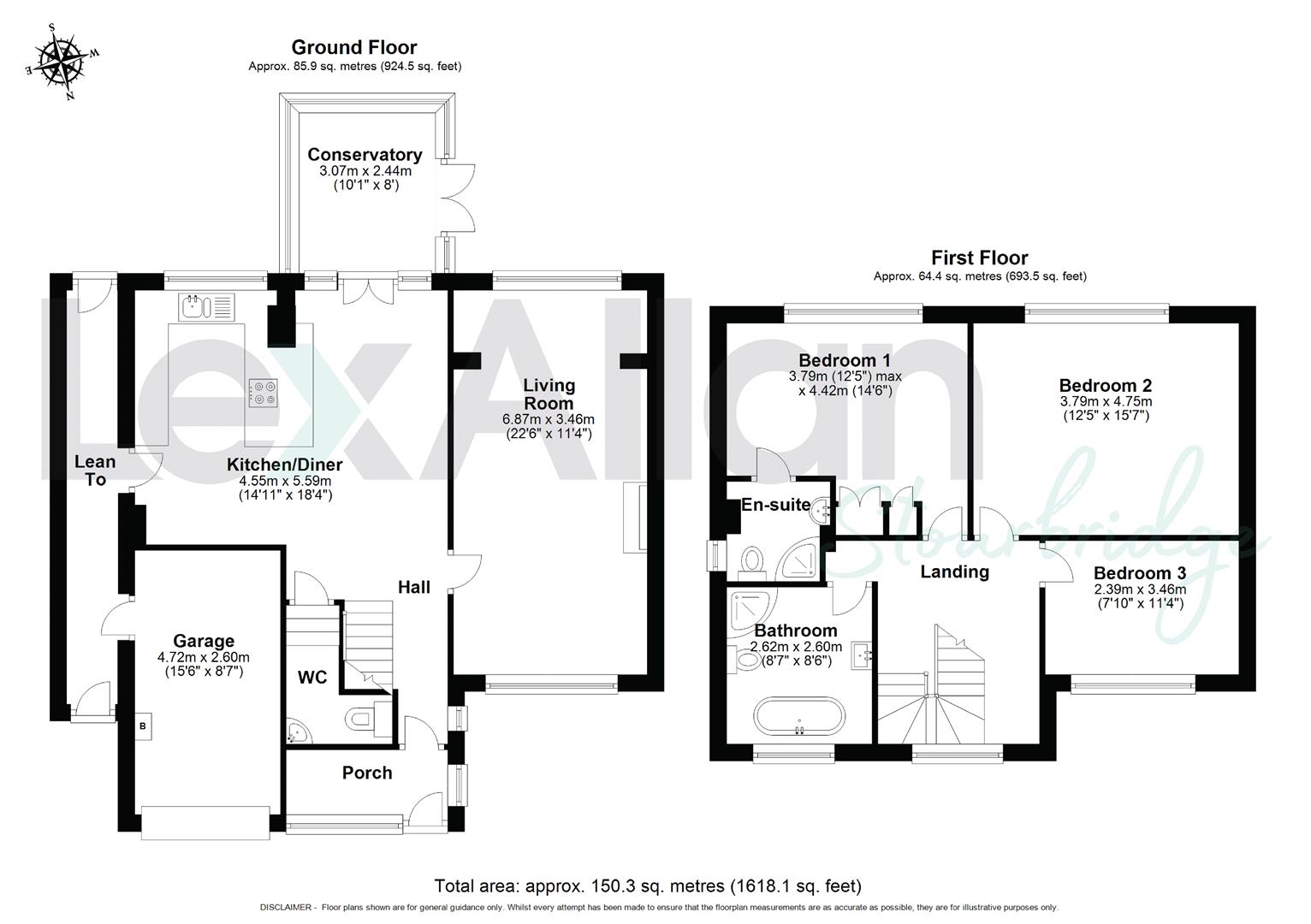 3 bed detached house for sale in Swindell Road, Stourbridge - Property floorplan
