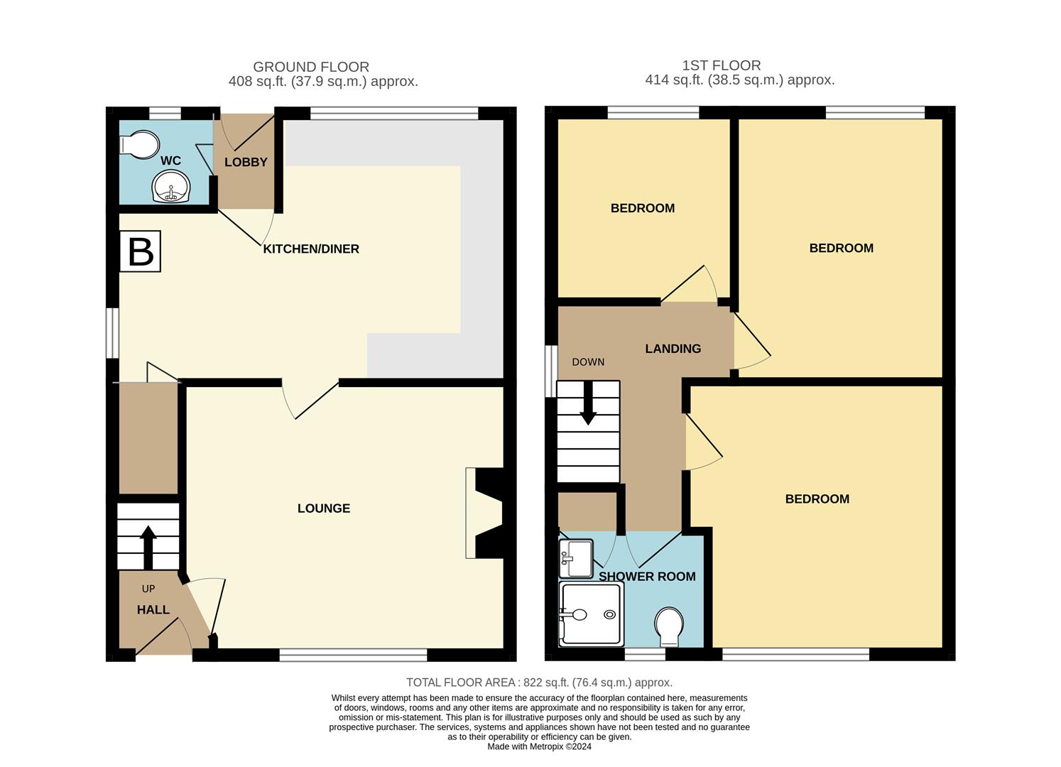 3 bed semi-detached house for sale in Colman Hill Avenue, Halesowen - Property floorplan