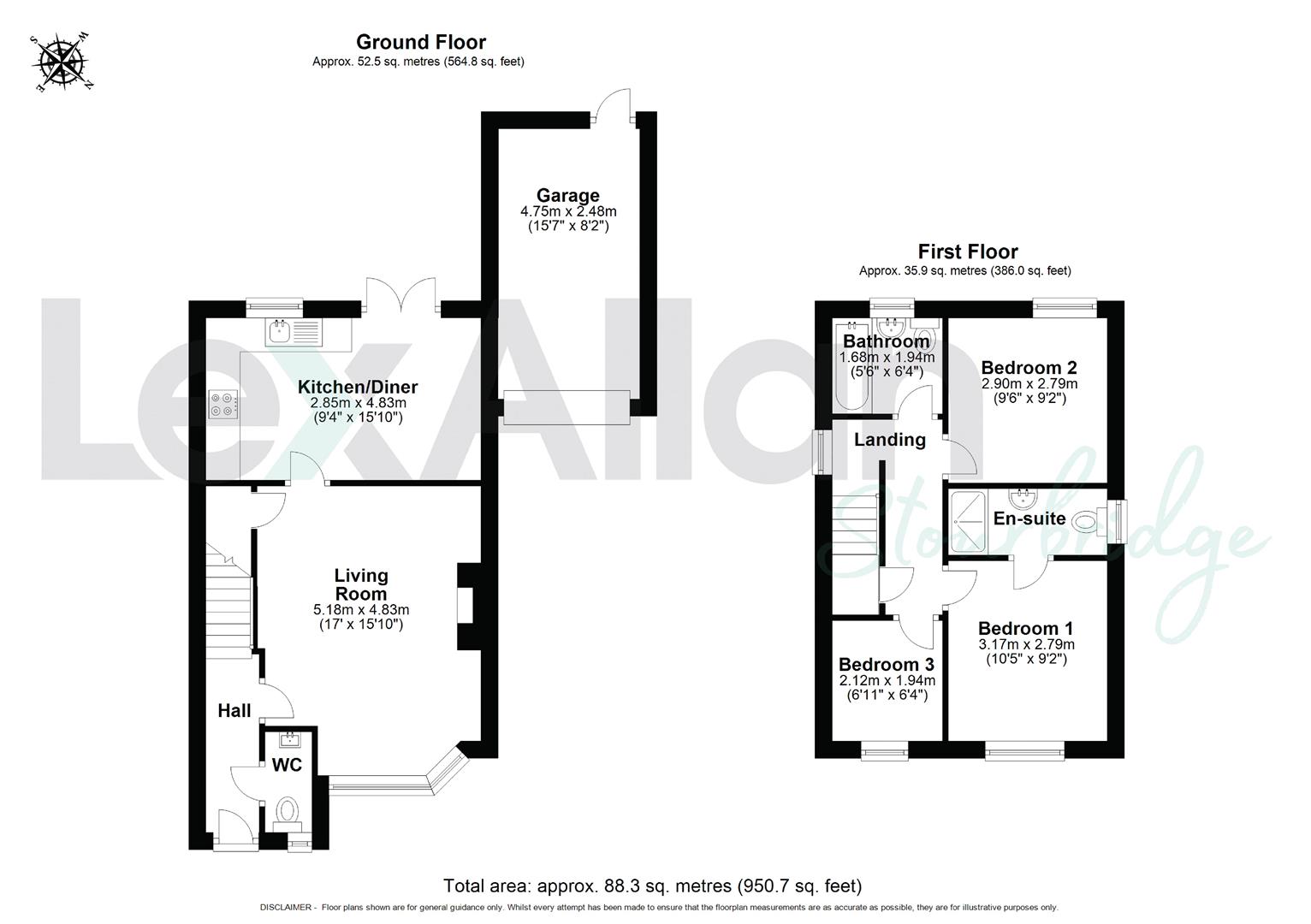 3 bed detached house for sale in Camphill, Stourbridge - Property floorplan