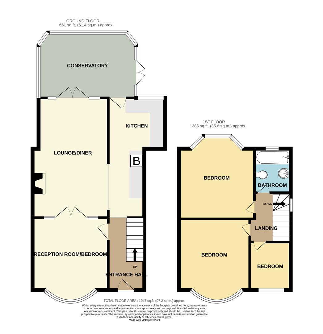 3 bed semi-detached house for sale in Graham Road, Halesowen - Property floorplan