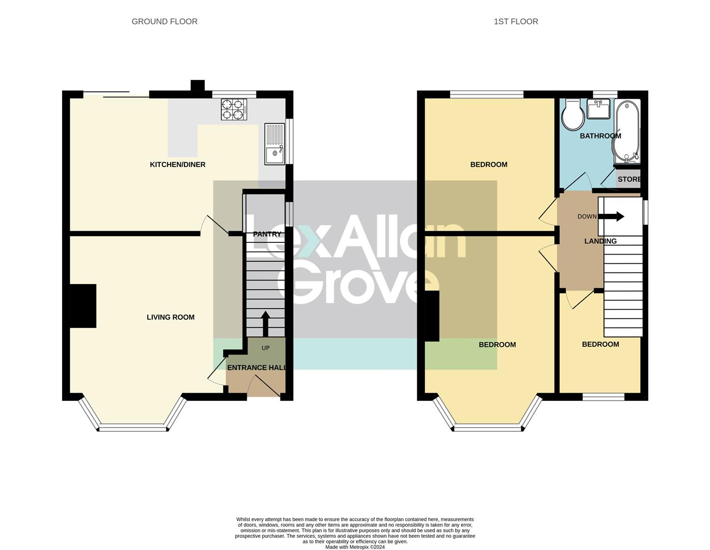 3 bed semi-detached house for sale in Westbourne Road, Halesowen - Property floorplan