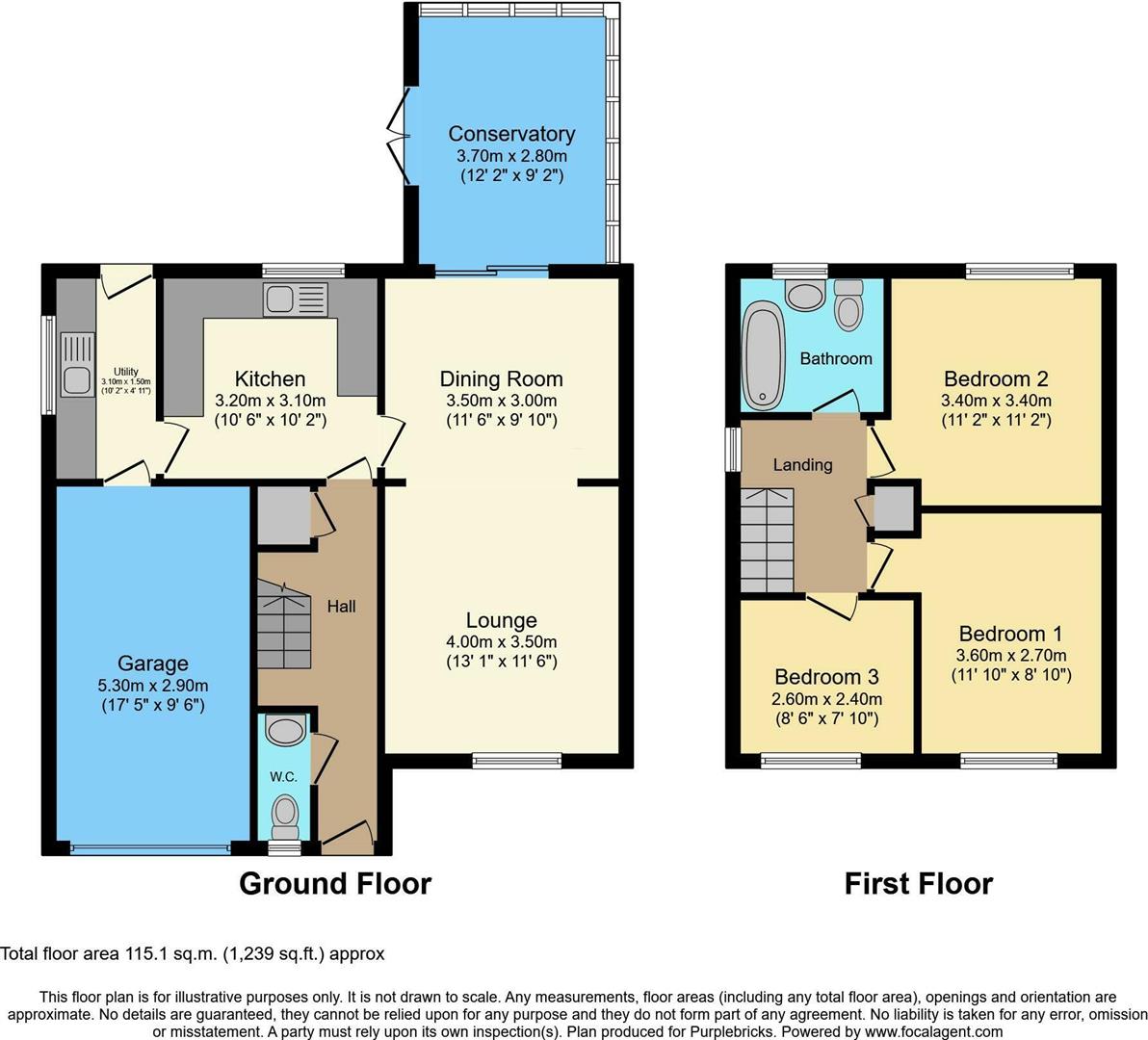 3 bed detached house for sale in Ross, Rowley Regis - Property floorplan