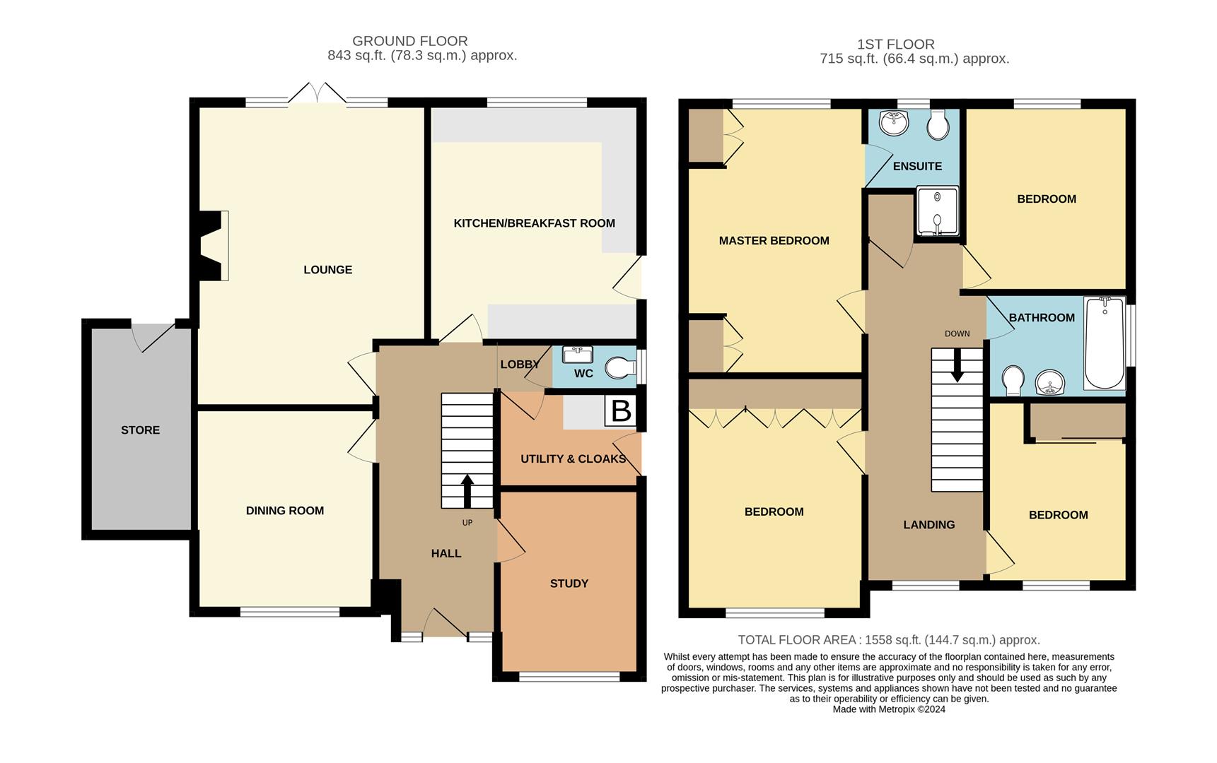 4 bed detached house for sale in Green Meadow, Stourbridge - Property floorplan