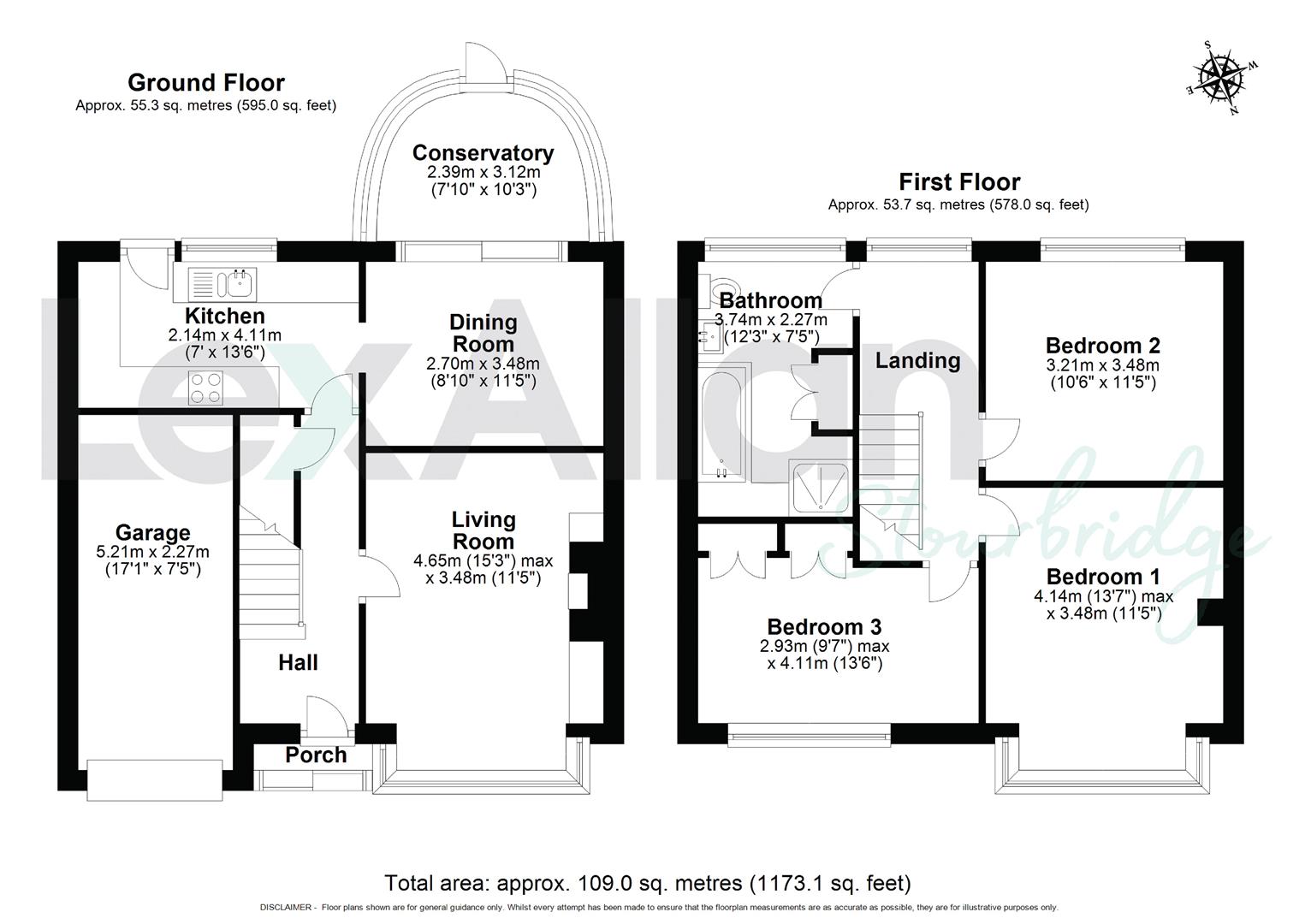 3 bed detached house for sale in Croftwood Road, Stourbridge - Property floorplan