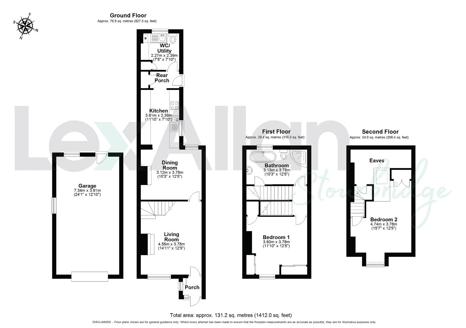 2 bed end of terrace house for sale in Vicarage Road, Stourbridge - Property floorplan