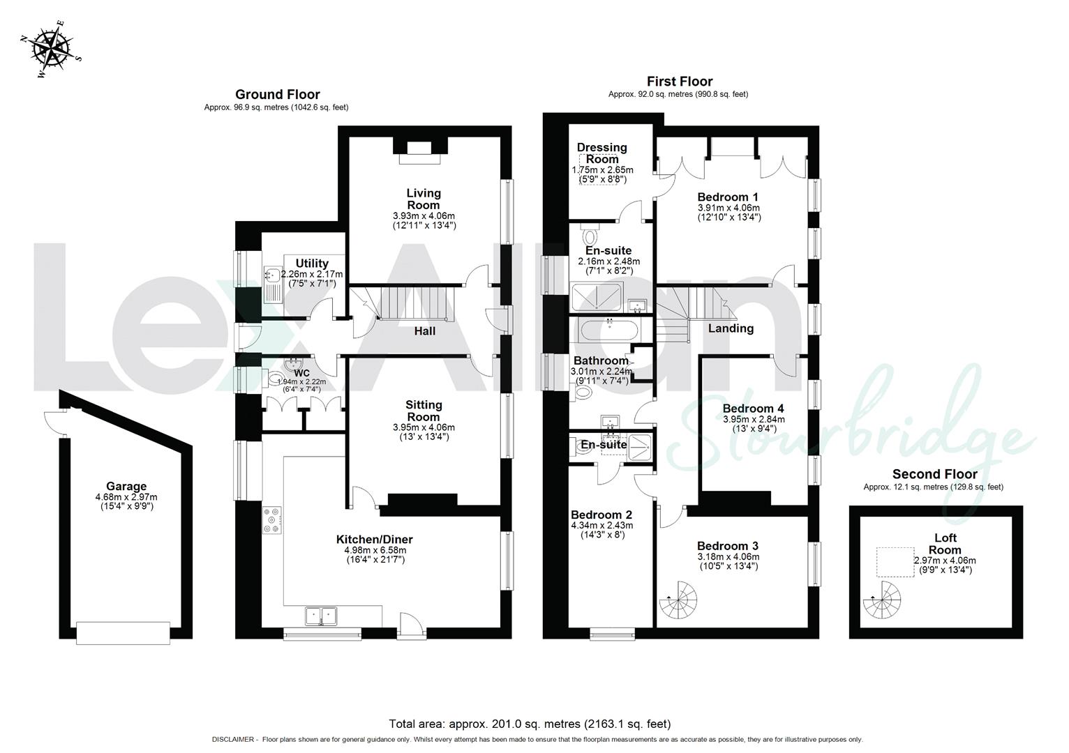4 bed end of terrace house for sale in White Hill, Stourbridge - Property floorplan