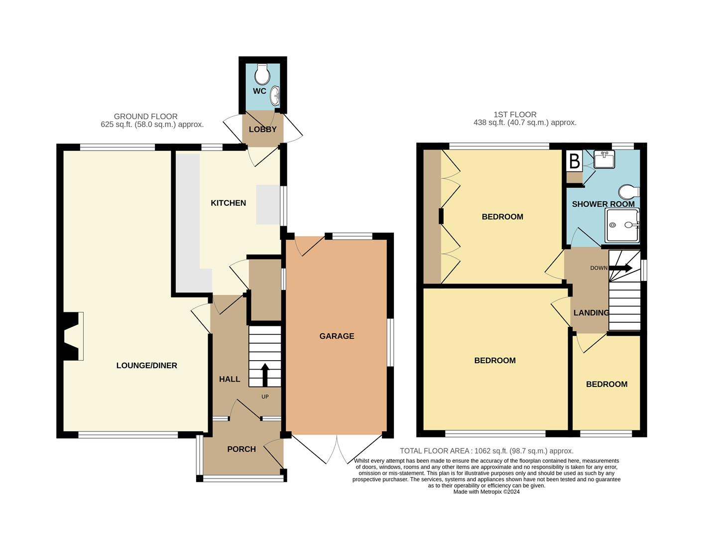 3 bed semi-detached house for sale in Hawthorne Road, Halesowen - Property floorplan
