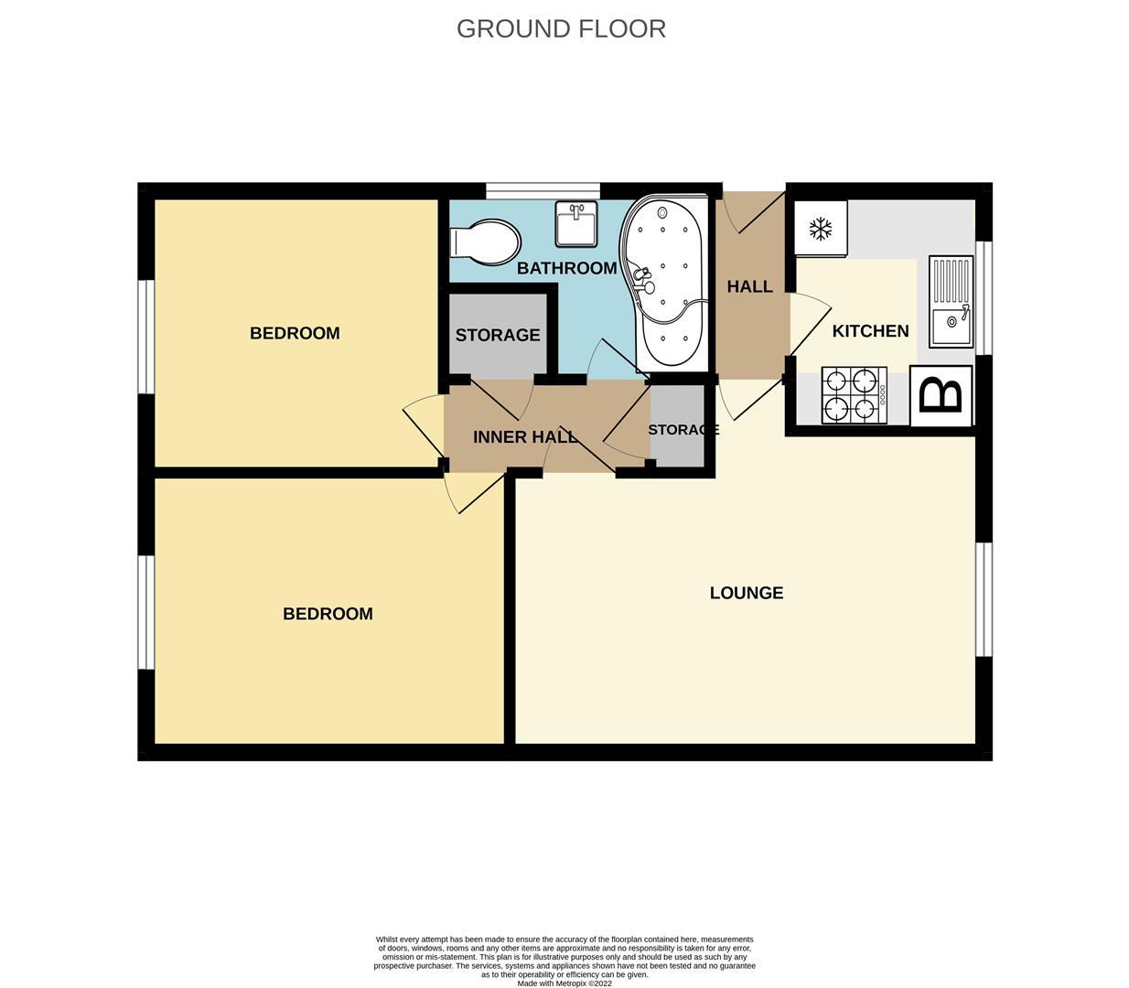 2 bed apartment for sale in The  Sidings, Stourbridge - Property floorplan
