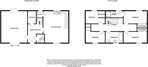 4 bed detached house for sale in Mallows Grove, Dudley - Property floorplan