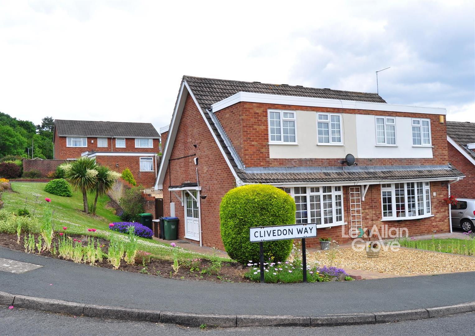 2 bed semi-detached house for sale in Clivedon Way, Halesowen - Property Image 1
