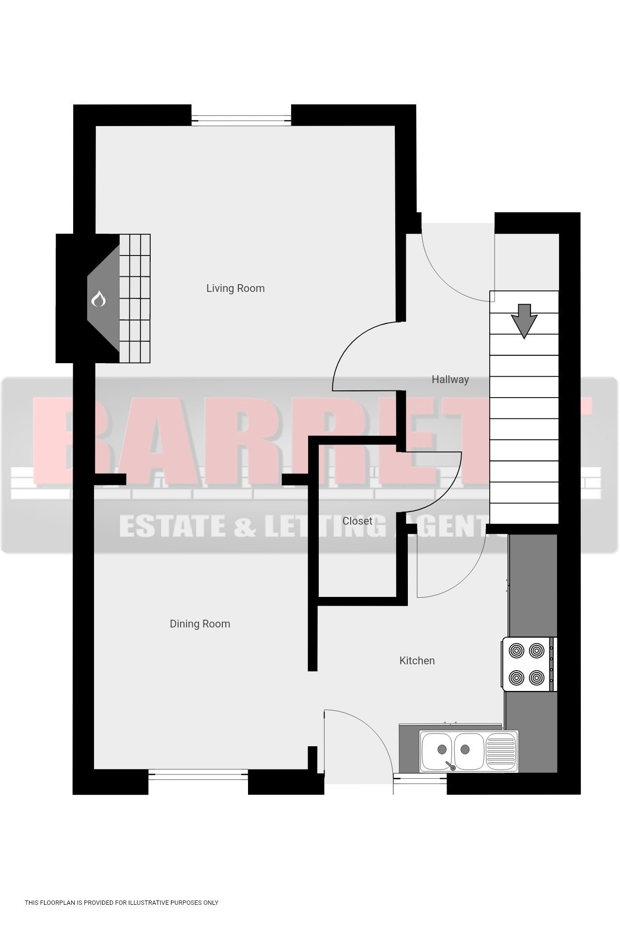 2 bed terraced house to rent in Sheering Court, Rayleigh - Property Floorplan