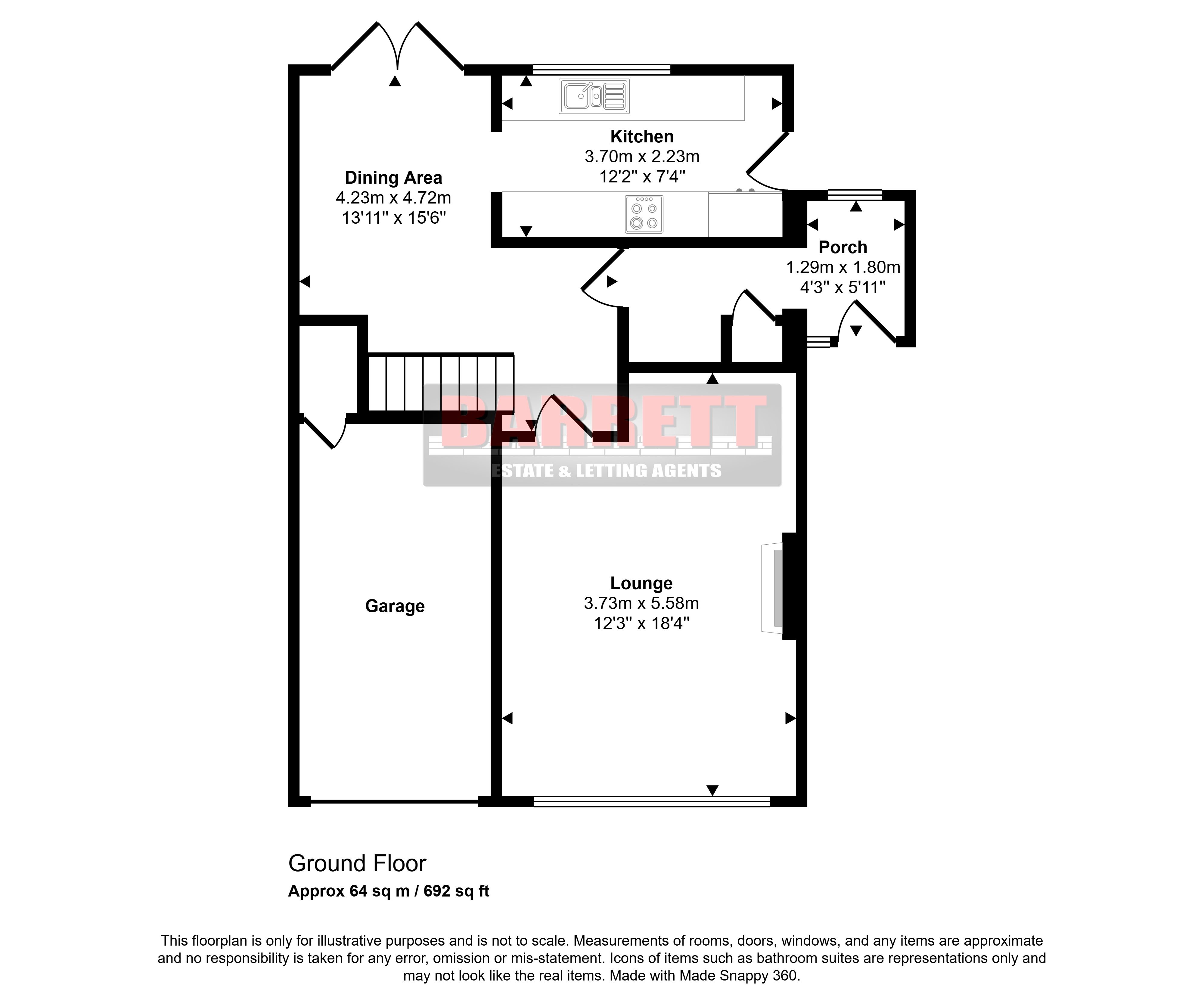 3 bed detached house for sale in Denham Road, Canvey Island - Property Floorplan