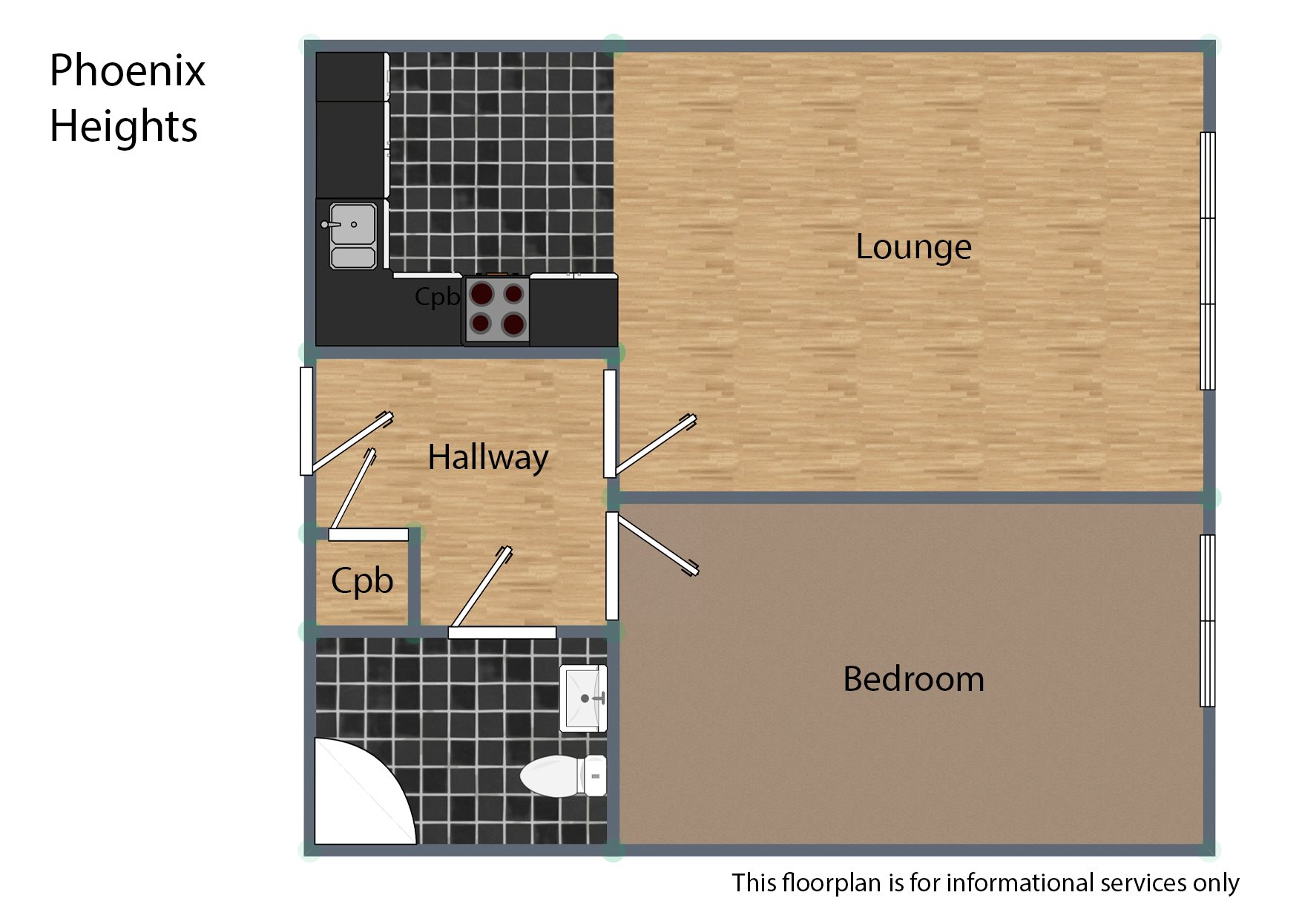 1 bed flat for sale in Phoenix Heights, Rayleigh - Property Floorplan