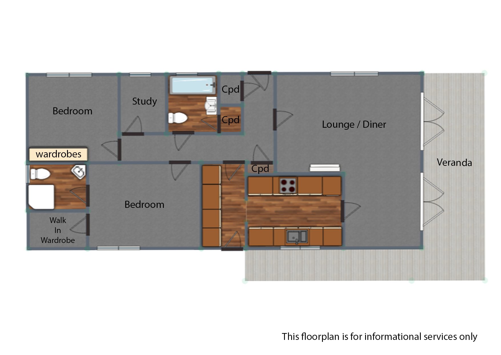 2 bed detached bungalow for sale in Waterfront, Hayes Country Park - Property Floorplan