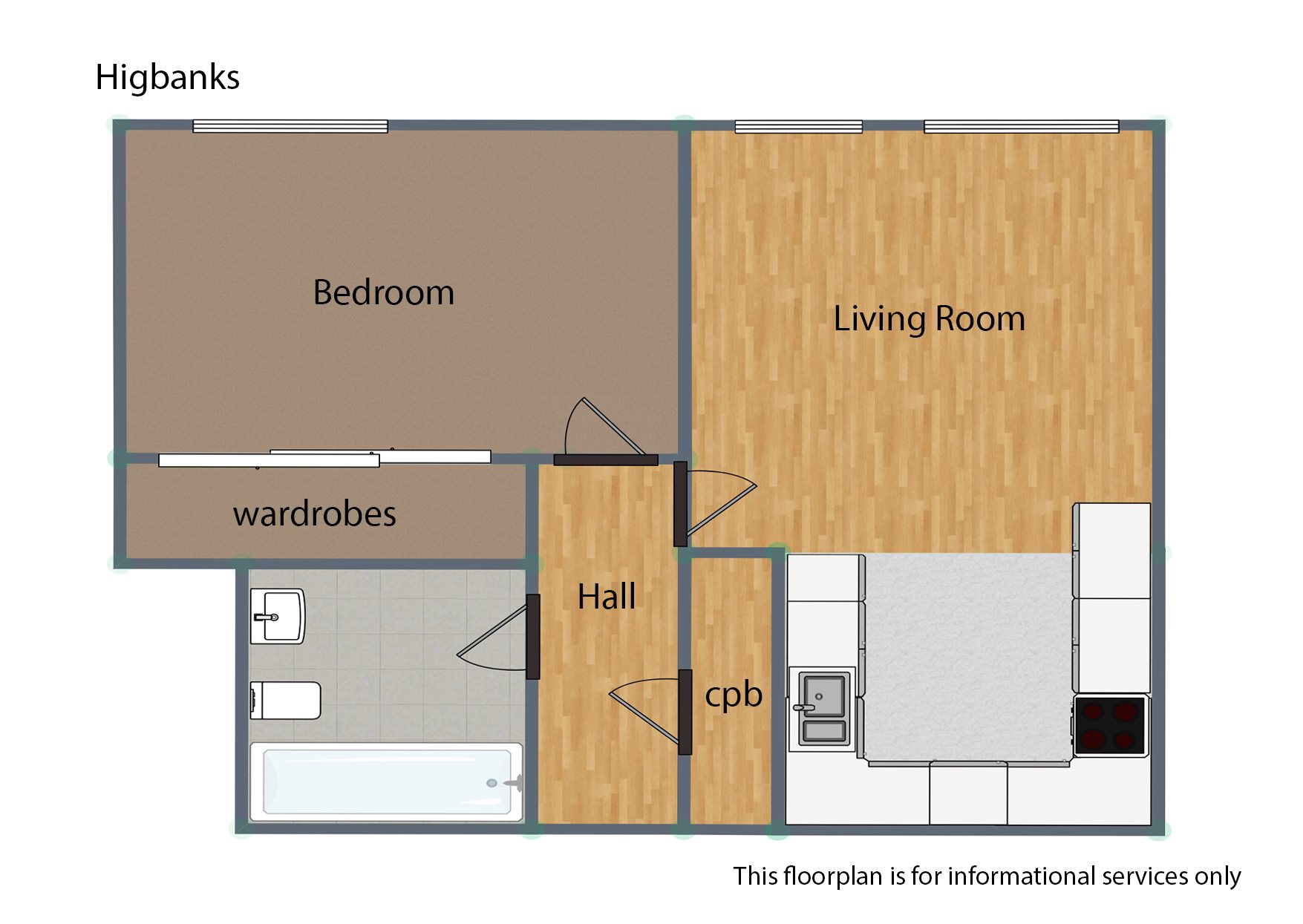 1 bed flat for sale in Highbanks, Southchurch Avenue - Property Floorplan