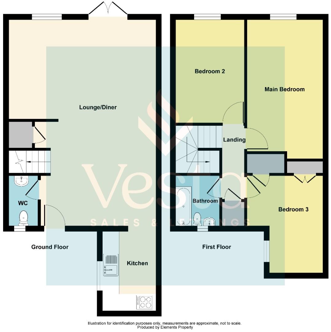 3 bed terraced house to rent in Walthams, Basildon - Property Floorplan