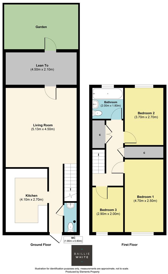 3 bed terraced house to rent in Lincoln Road, Basildon - Property Floorplan