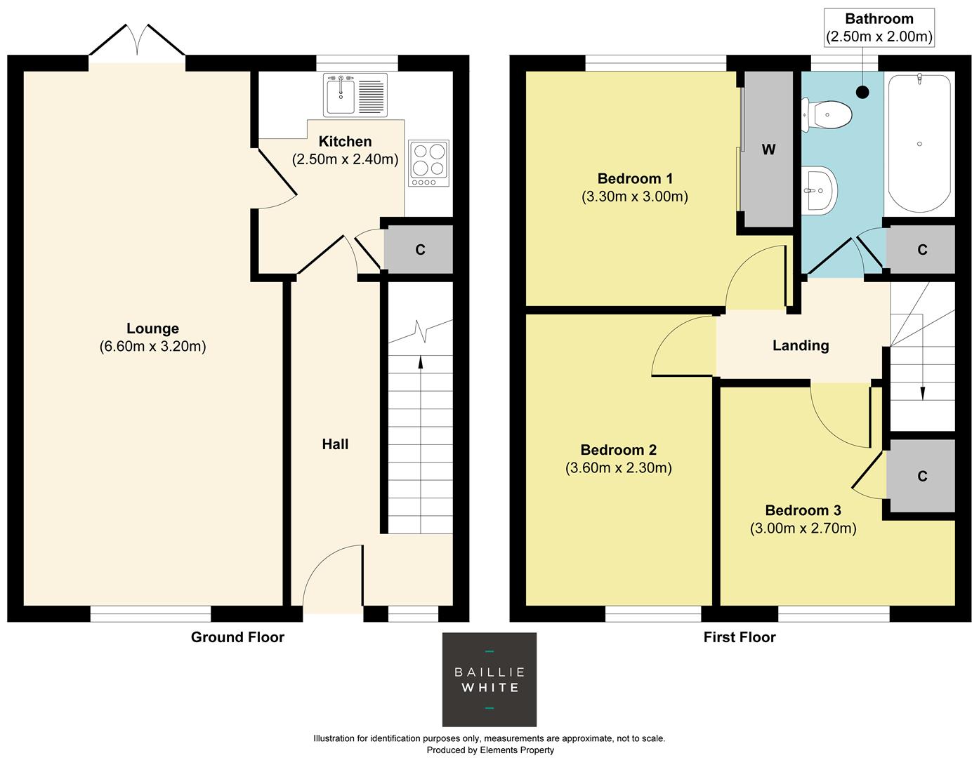 3 bed terraced house to rent in The Pines, Basildon - Property Floorplan