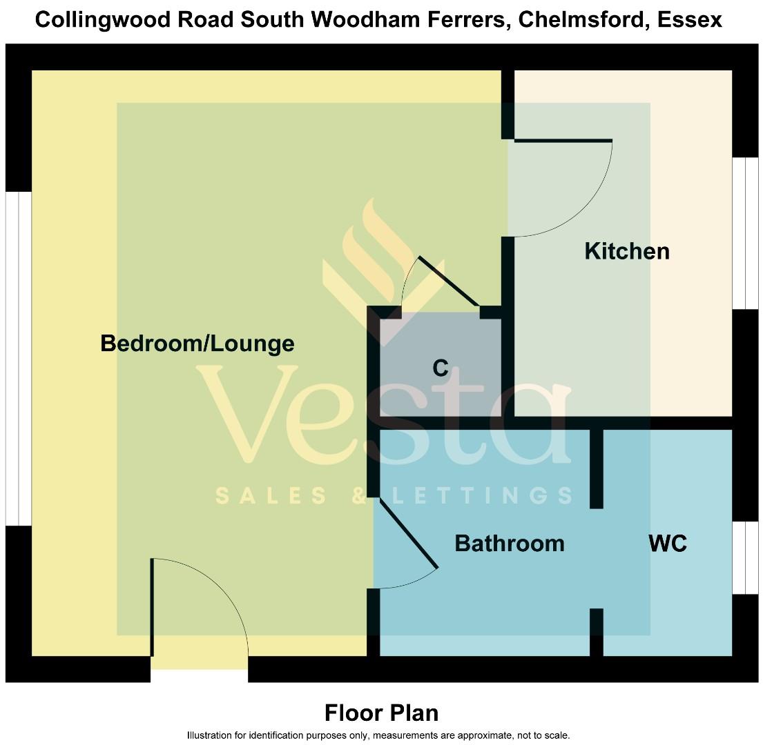 1 bed flat to rent in Collingwood Road, Chelmsford - Property Floorplan