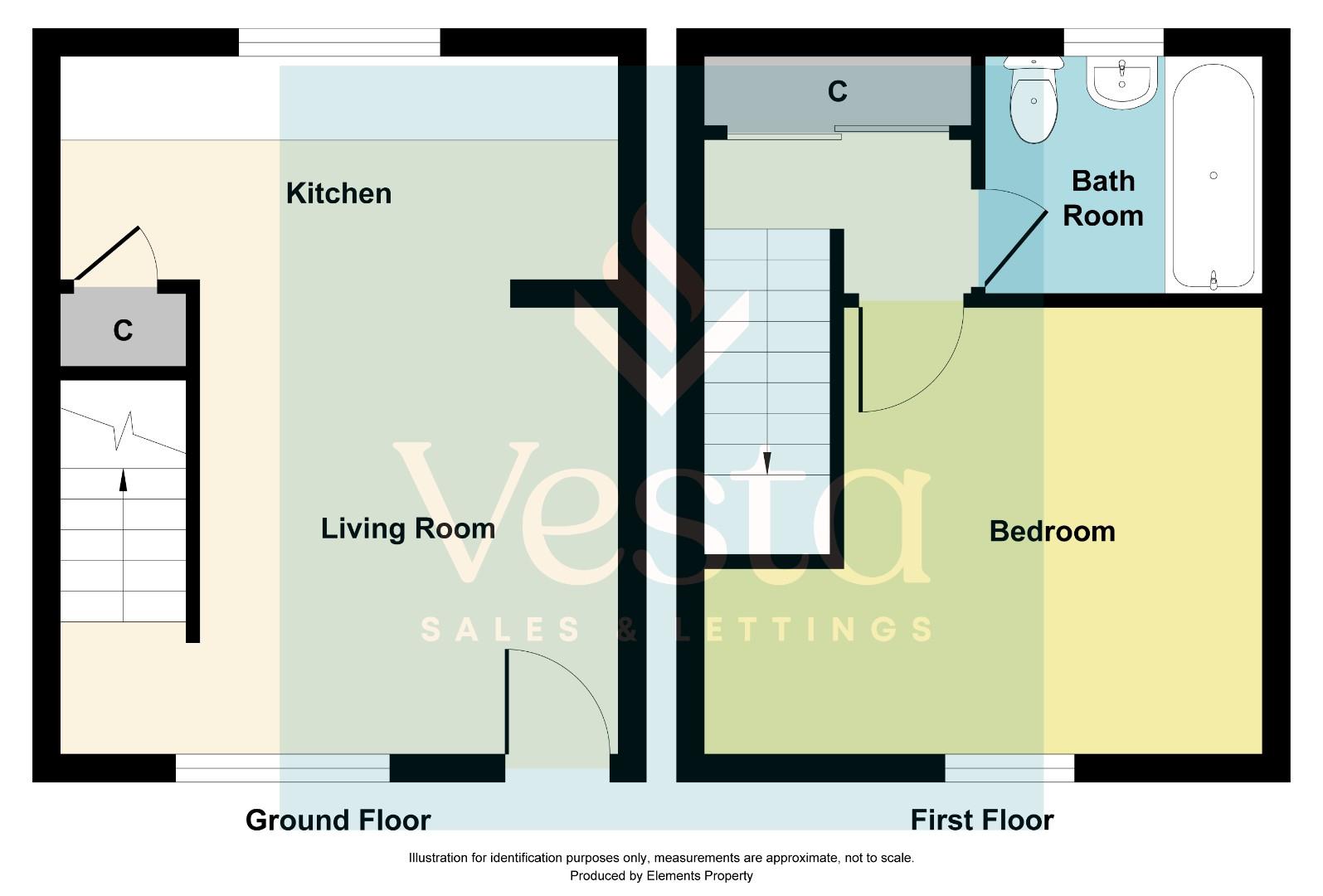 1 bed terraced house to rent in Melville Heath, Chelmsford - Property Floorplan