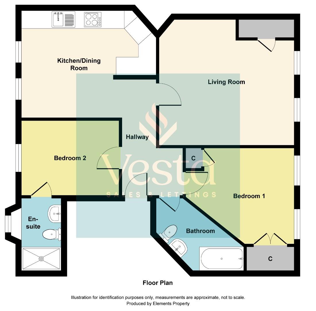 2 bed flat to rent in High Street, Maldon - Property Floorplan