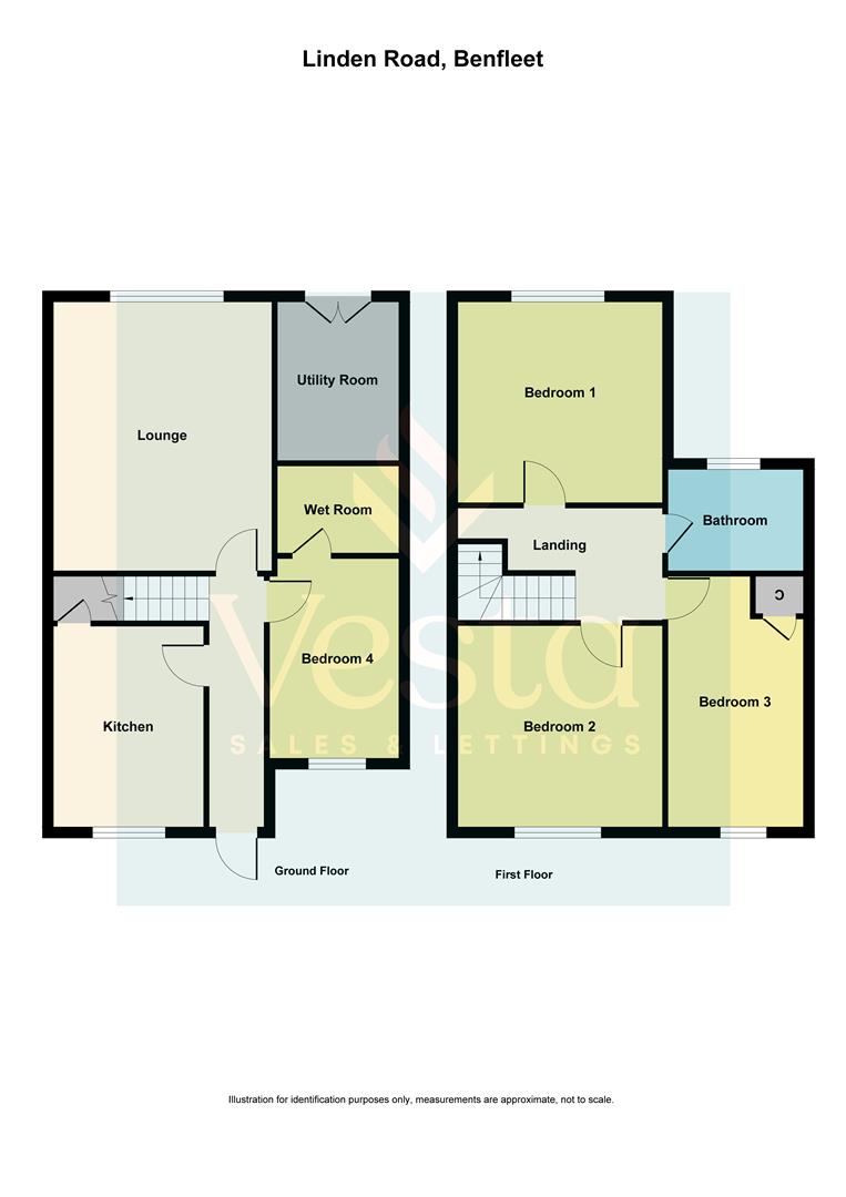 4 bed end of terrace house to rent in Linden Road, Benfleet - Property Floorplan