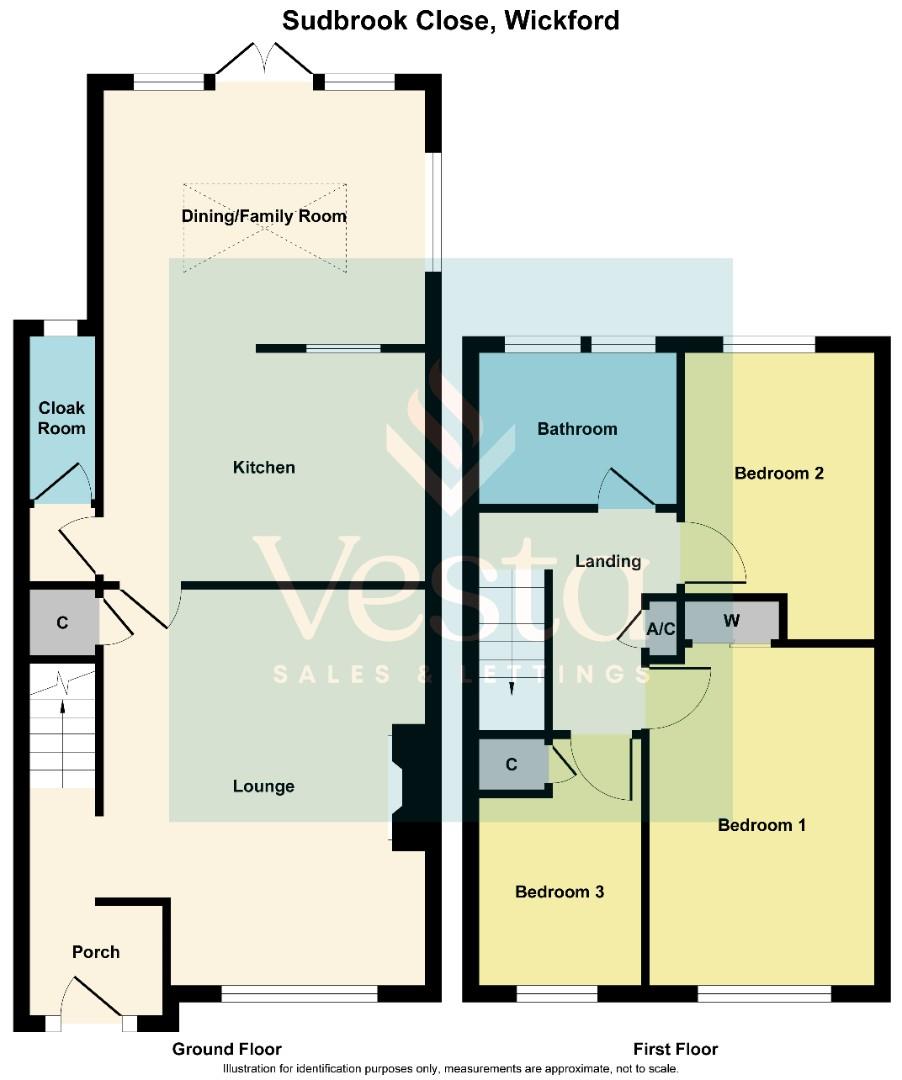 3 bed end of terrace house to rent in Sudbrook Close, Wickford - Property Floorplan