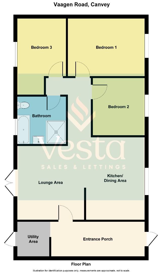 3 bed detached bungalow to rent in Vaagen Road, Canvey Island - Property Floorplan