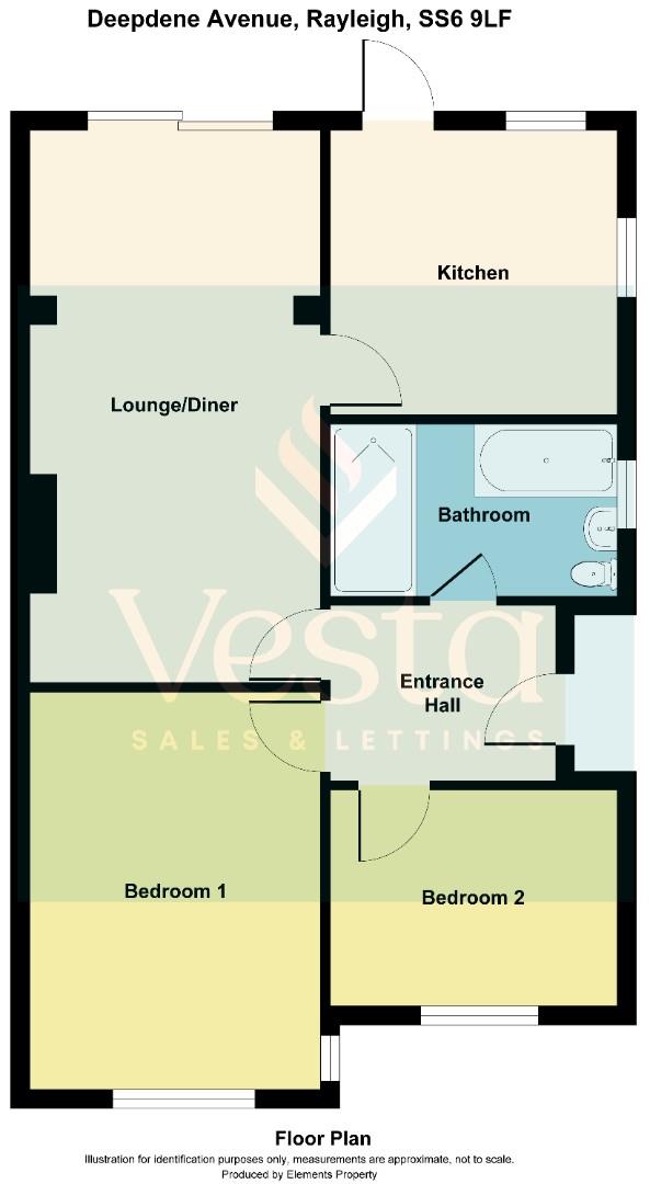 2 bed semi-detached bungalow to rent in Deepdene Avenue, Rayleigh - Property Floorplan