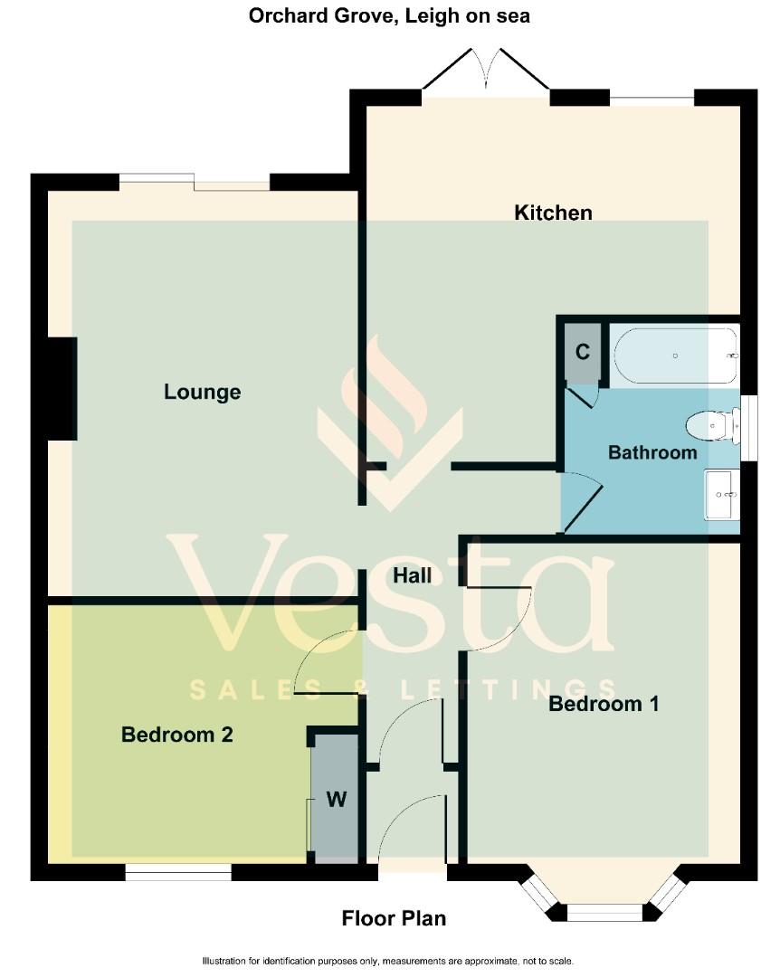 2 bed semi-detached bungalow for sale in Orchard Grove, Leigh-On-Sea - Property Floorplan