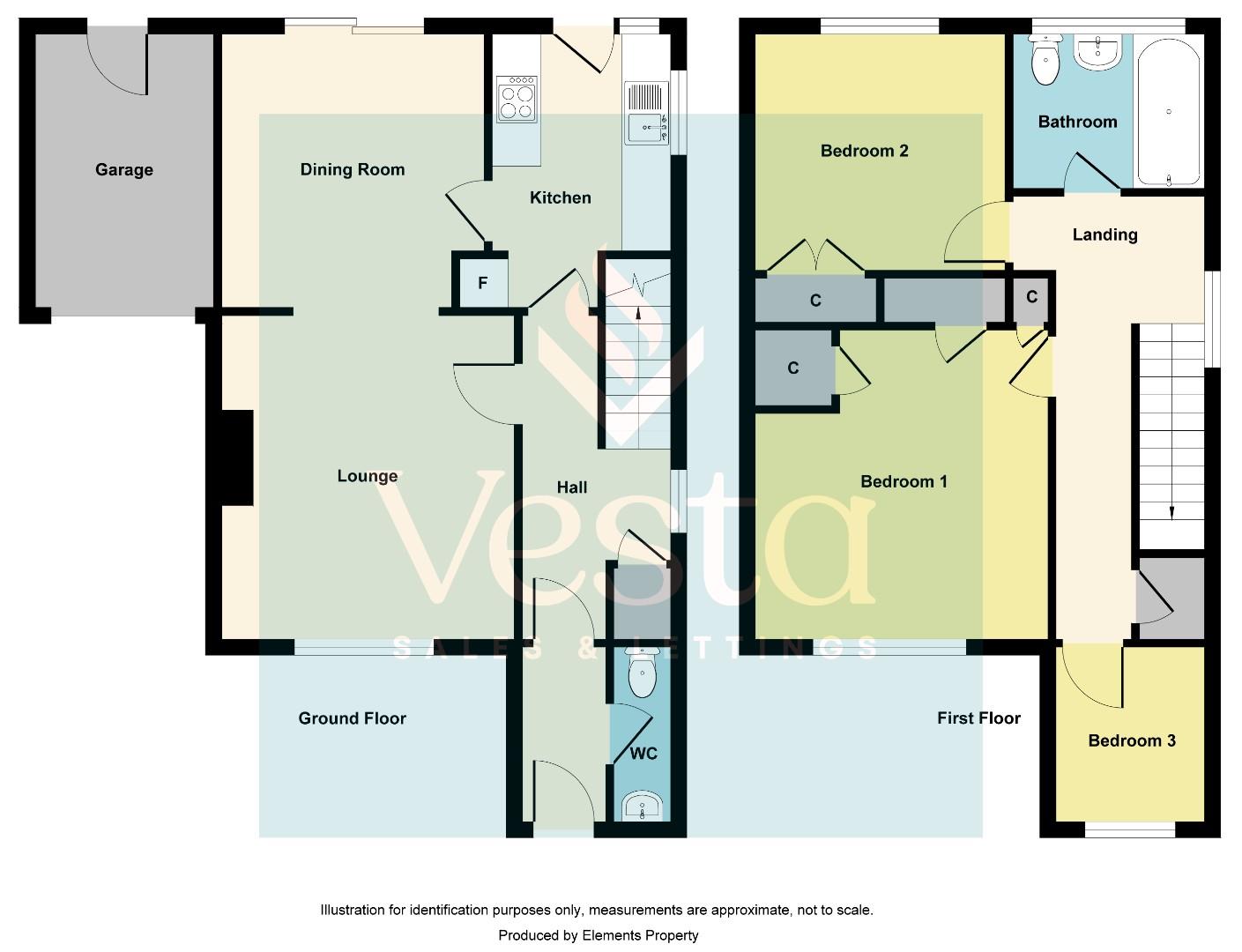 3 bed detached house to rent in Braziers Close, Chelmsford - Property Floorplan