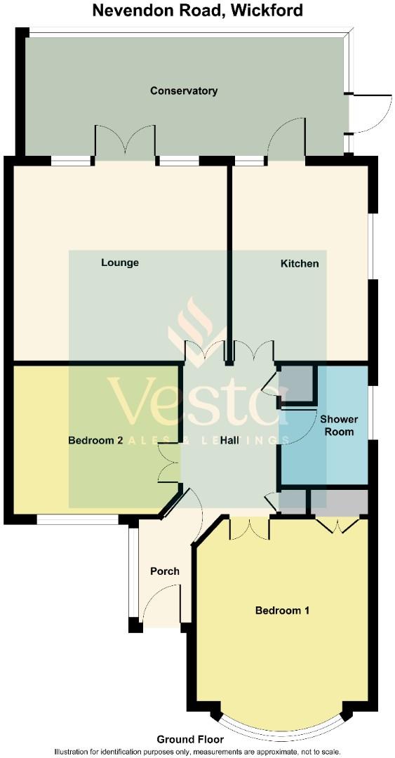 2 bed semi-detached bungalow for sale in Nevendon Road, Wickford - Property Floorplan